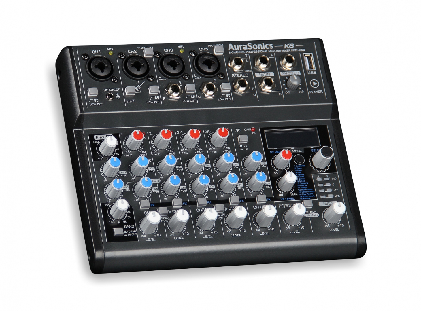 AuraSonics K8 компактный микшерный пульт в Кашире